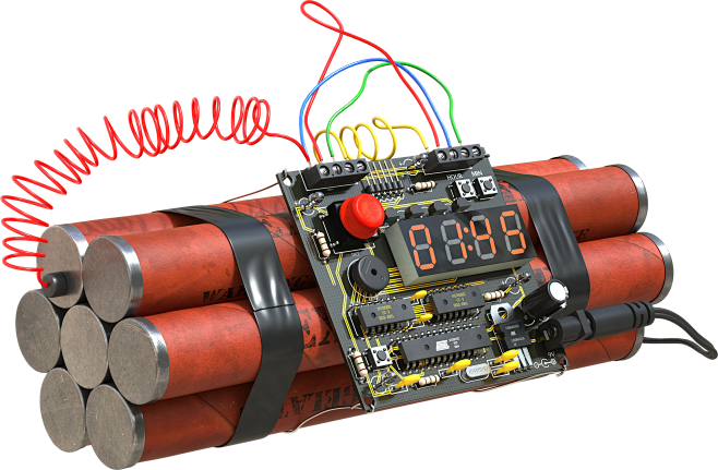 炸药，炸弹，倒计时，合成 c4d素材 家...