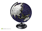 地球仪欧亚大陆面素材图片设计背景