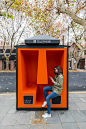 愚园路橙色电话亭 Orange Phone Booths / 100architects – mooool木藕设计网