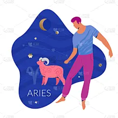 绘画插图,男人,白羊座,秘密,现代,背景,未来,白色,星形,符号
