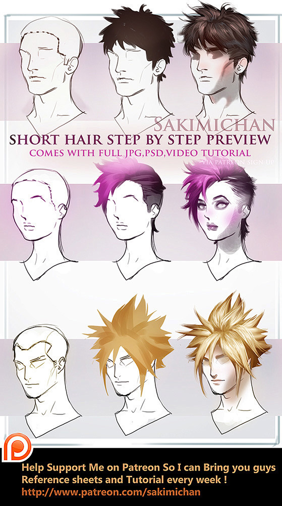 Short hair tutorial ...