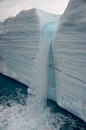Glacier Waterfall - Alaska: 