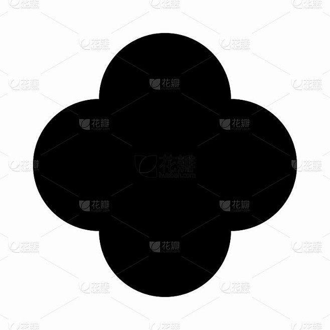 四瓣花几何形状