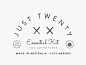 Just Twenty ~ Blanket Label #logo #label #branding