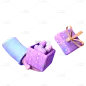 3D礼盒元素贴纸