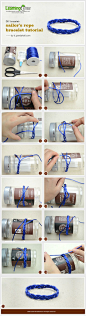 How to Tie a Sailor Knot Friendship Bracelet with Only One Rope