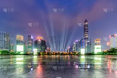 深圳平安国际金融中心夜景
