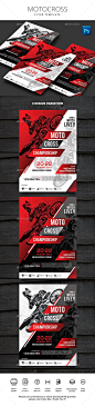 摩托车越野赛模板PSD。 下载地址：http://graphicriver.net/item/motocross-flyer/16921238?ref=ksioks：