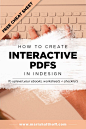 Design your ebooks, worksheets, and checklists to be interactive PDFs using  Adobe InDesign! This InDesign tutorial will teach you the basic steps to  create your own clickable, fillable PDFs.