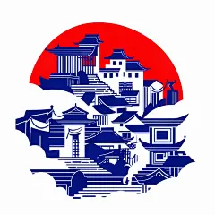 江南印象 版画画风 B