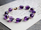 【石头的日记】不规则 天然紫水晶 手链 原创 设计 新款 2013 - 想去