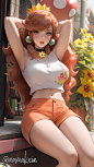 #mario (M05C3,4) Princess Daisy - namakxin的插画