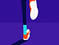 Legs running dribbble 1