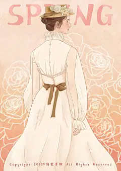 四季姑娘—小清新风格人物插画系列 -插画作品-商业插画-简爱手绘-汇漫网(huiman)