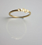 Verlobungsringe - Dahlia 18ct yellow gold ring - ein Designerstück von dkjewellery bei DaWanda: 