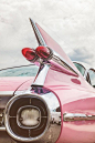 Rear end of a pink classic car - Stock Photo , #affiliate, #classic, #pink, #Rear, #Photo #AD