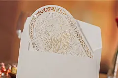 韩国唯美镂空结婚礼物wedding卡片创意婚礼祝福送闺密同事贺卡-淘宝网