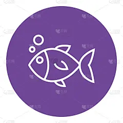 水下的小鱼图标