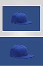 蓝色棒球帽文创VI设计样机-众图网