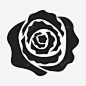 玫瑰花蔷薇图标高清素材 标志 页面网页 平面电商 创意素材 png素材
