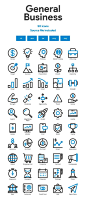 一般商业和金融图标集