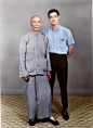 【来自投稿】李小龙和他的师父叶问（拍摄于20世纪60年代） ​​​​