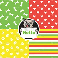 式样,分离着色,可爱的,纯种犬,概念,图像,壁纸,重复,爱