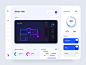 Smart Hub Web Application Design mobile app control panel control statistics clean ui thermostat design application website ui ux web app smart neumorphic devices smarthome home minimal floorplan dashboard