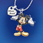 Disney Magic In Motion Mickey Mouse Pendant Necklace - moving