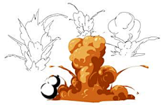 MOMO小可爱采集到游戏Q版火焰、爆炸