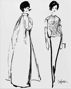 【时尚服装手绘插画设计图集下载】人物绘画插画服装设计作品参考