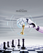 智能高科技机器人手臂无人机科幻未来人工海报背景设计