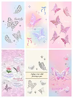 3d蝴蝶壁纸｜蝴蝶壁纸图案｜唯美蝴蝶