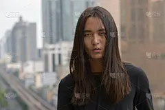户外,长发,男人,世界各国音乐,直发,选择对焦,正面视角,泰国人,水平画幅,美人