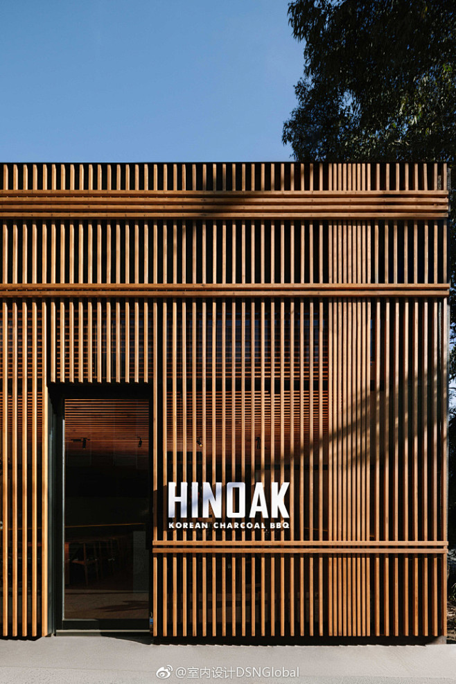 「HINOAK」韩国烤肉店。@室内设计D...