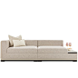 Como Sofa comprising a marble end table.