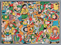 Jigsaw puzzle:Children of the World - Frederick H. Beach - Google 艺术与文化 : Around 1760, English mapmaker John Spilsbury pasted one of his maps to a 
board, cut around the borders, and created the first jigsaw puzzle. The 
idea caugh...