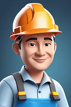 土木工程施工工程师人物模型