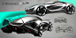 驰骋赛道的轻型赛车，奔驰XLR概念设计~全球最好的设计，尽在普象网（www.pushthink.com）