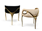 UPHOLSTERED ARMCHAIR WITH ARMRESTS CHANDRA CHANDRA COLLECTION BY KOKET