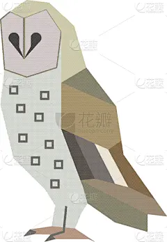 白色,猫头鹰,平坦的,分离着色,可爱的,自然,愉悦,小猫头鹰,野生动物,设计