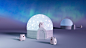 北极熊，企鹅，雪屋，投影灯，小夜灯，