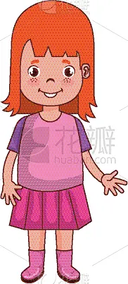 女孩,性格,快乐,可爱的,肖像,人种,小的,自然美,面部表情,发型