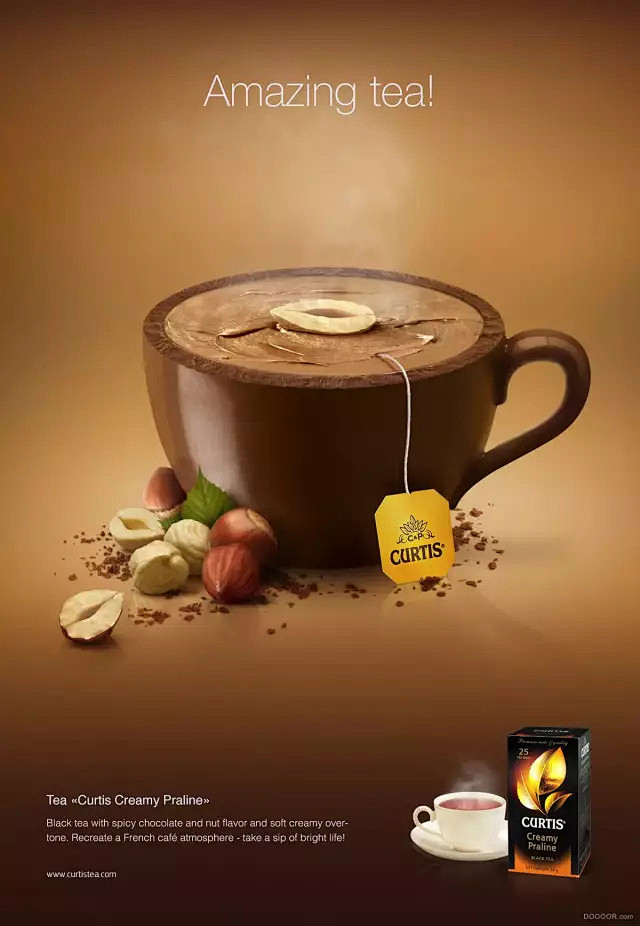 真正美味水果茶系列创意海报设计