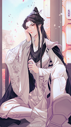花采采采集到古风，男