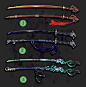 Adoptable Weapon Halloween swords set 2 OPEN by Forged-Artifacts on deviantART