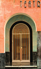 Luis Gutiérrez Soto - 1929-1932 - Door Teatro Góngora, Cordoba, Spain - Art Deco - Photo by Bruce Poole - http://www.flickr.com/photos/brucepoole/6813053917/in/set-72157628119612422