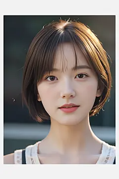 AI数字艺术摄影风清纯美女-众图网