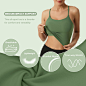UUE Sports Bra for Women, Gym Crop Tops Medium Support with Removable Pads,Strappy Sports Bra Workout Fitness Yoga Tank Tops : Amazon.co.uk: Fashion