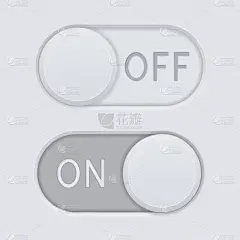 钮子开关,按键区,白色,空白的,灰色,图像,关闭,联系,设计